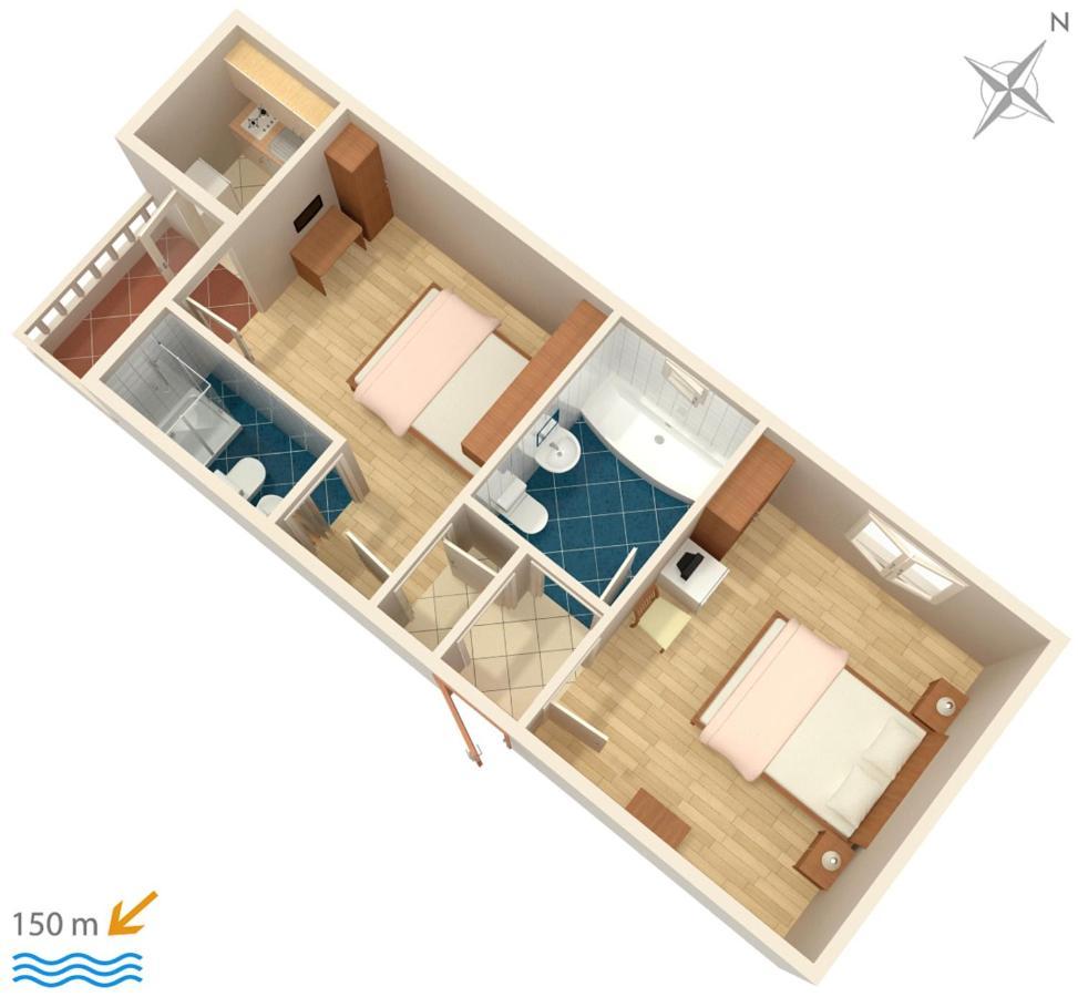 Apartment Duce 5973B Omis Bagian luar foto